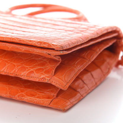 Nancy Gonzalez Crocodile Small Regina Top Handle Bag Orange 11 of 14