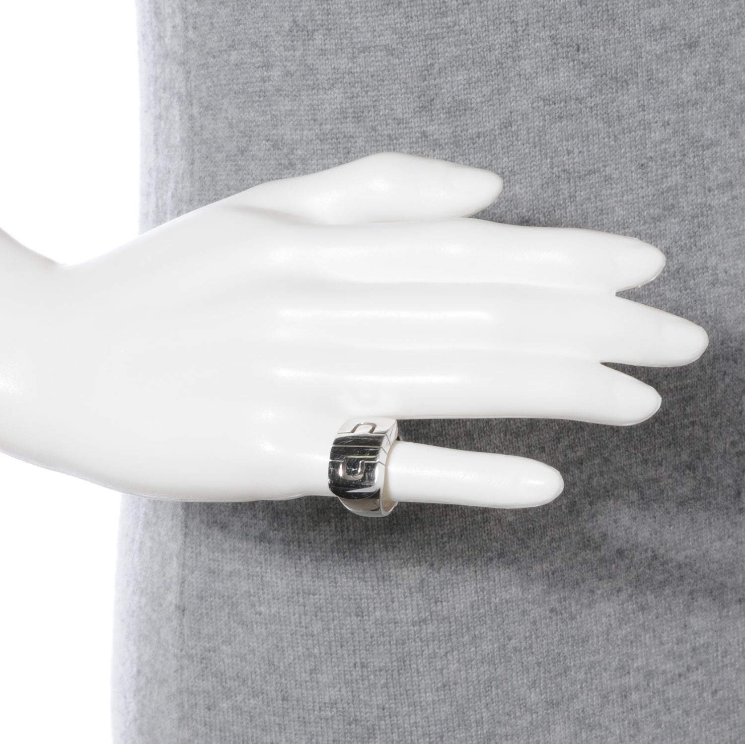 Bulgari BVLGARI 18k White Gold Parentesi Ring 7.5 2 of 6