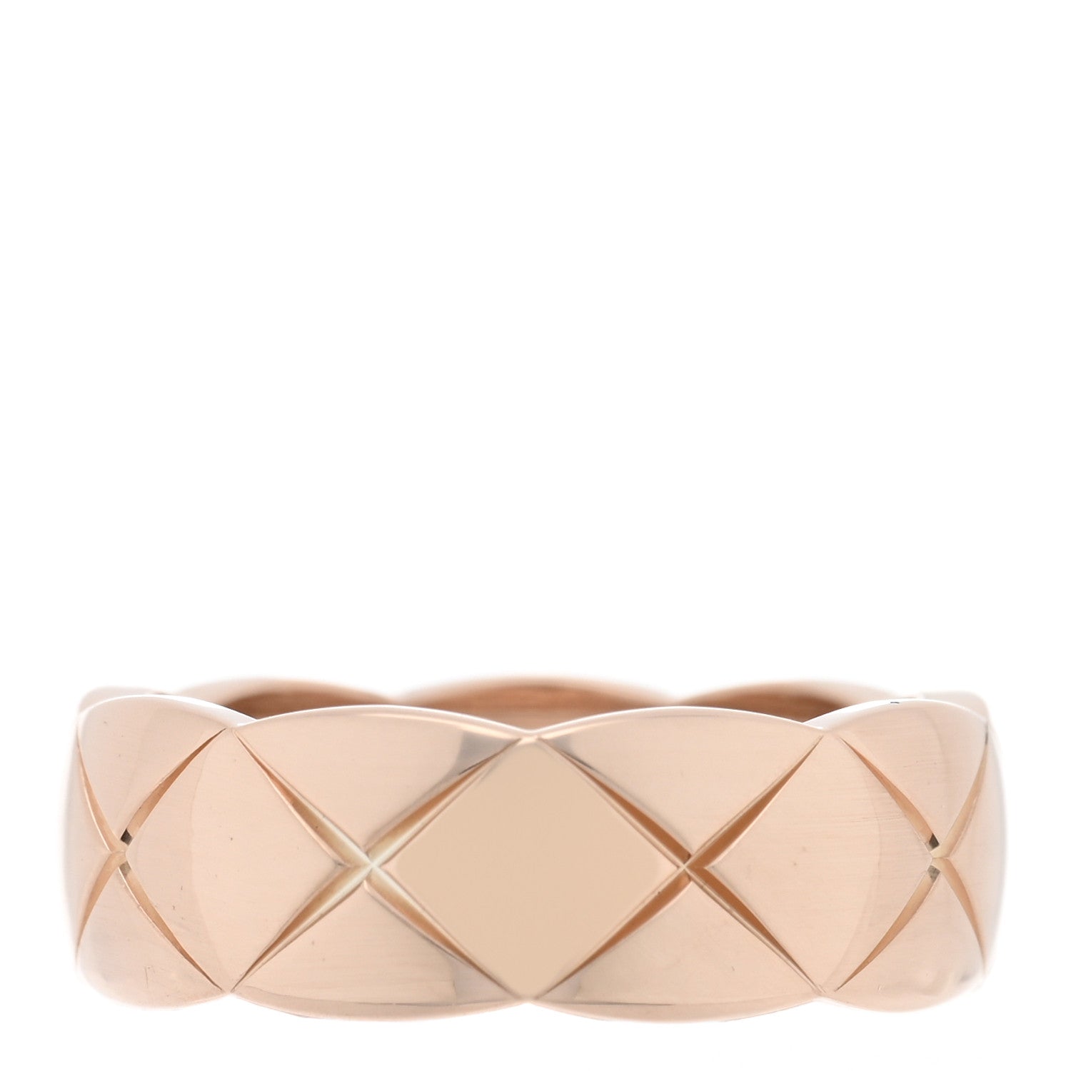 Chanel 18K Beige Gold Small Coco Crush Ring 52 6 3 of 4