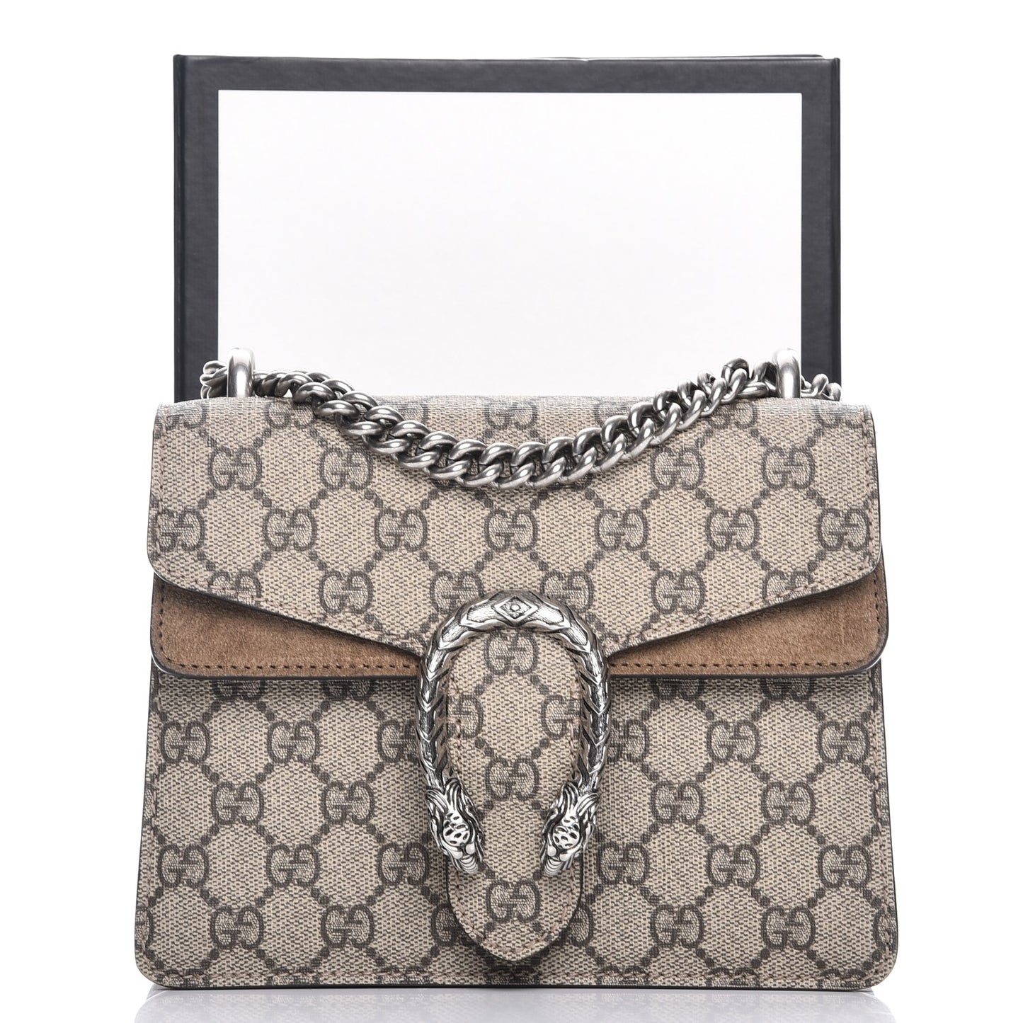 GG Supreme Monogram Mini Dionysus Shoulder Bag Taupe