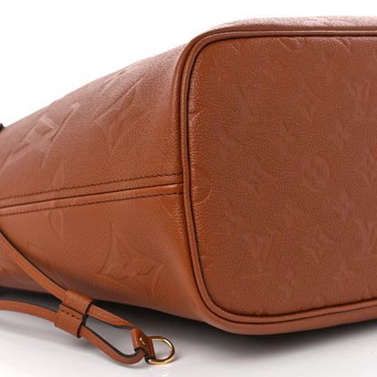 Louis Vuitton Empreinte Monogram Giant Neverfull MM Cognac 9 of 10