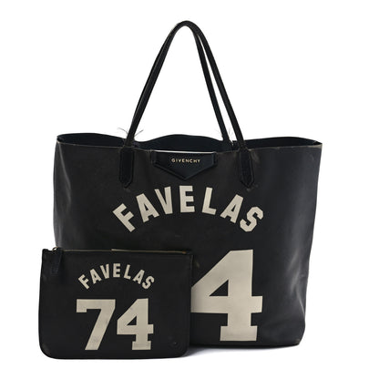 Givenchy Textured Coated Canvas Favelas Large Antigona Tote Black 1 of 23
