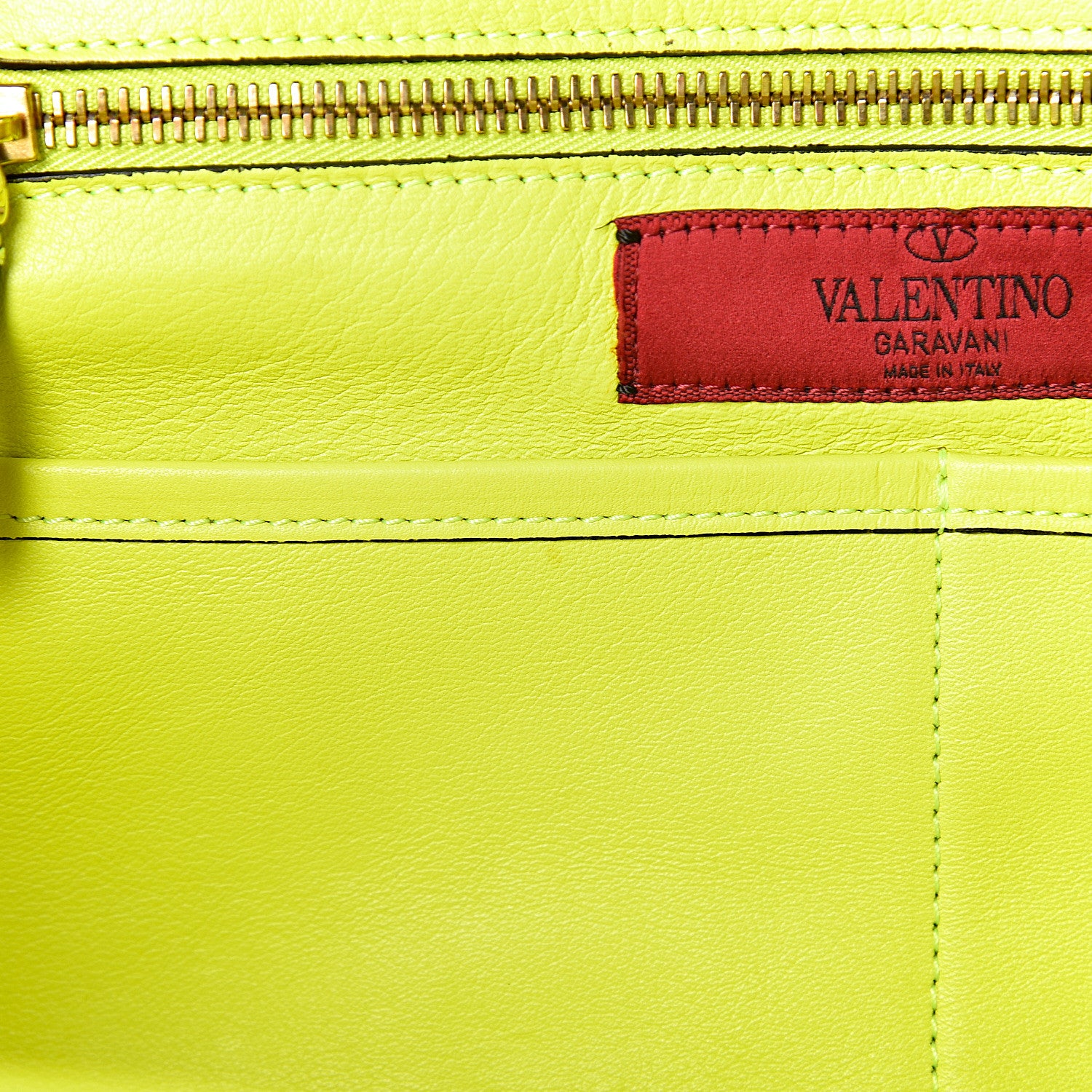 Valentino Garavani Vitello Medium Rockstud Tote Yellow Fluo 7 of 11
