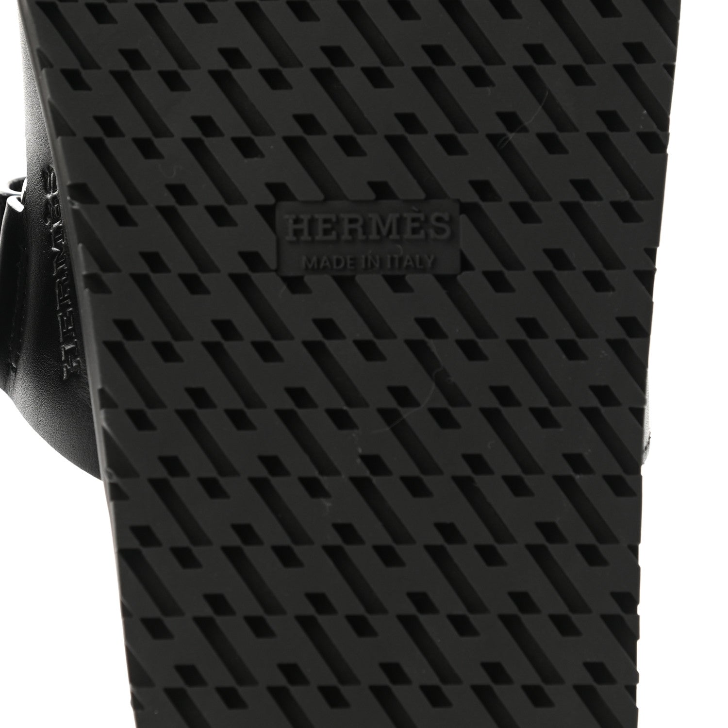 Hermes Calfskin Womens Chypre Sandals 36 Black 6 of 9