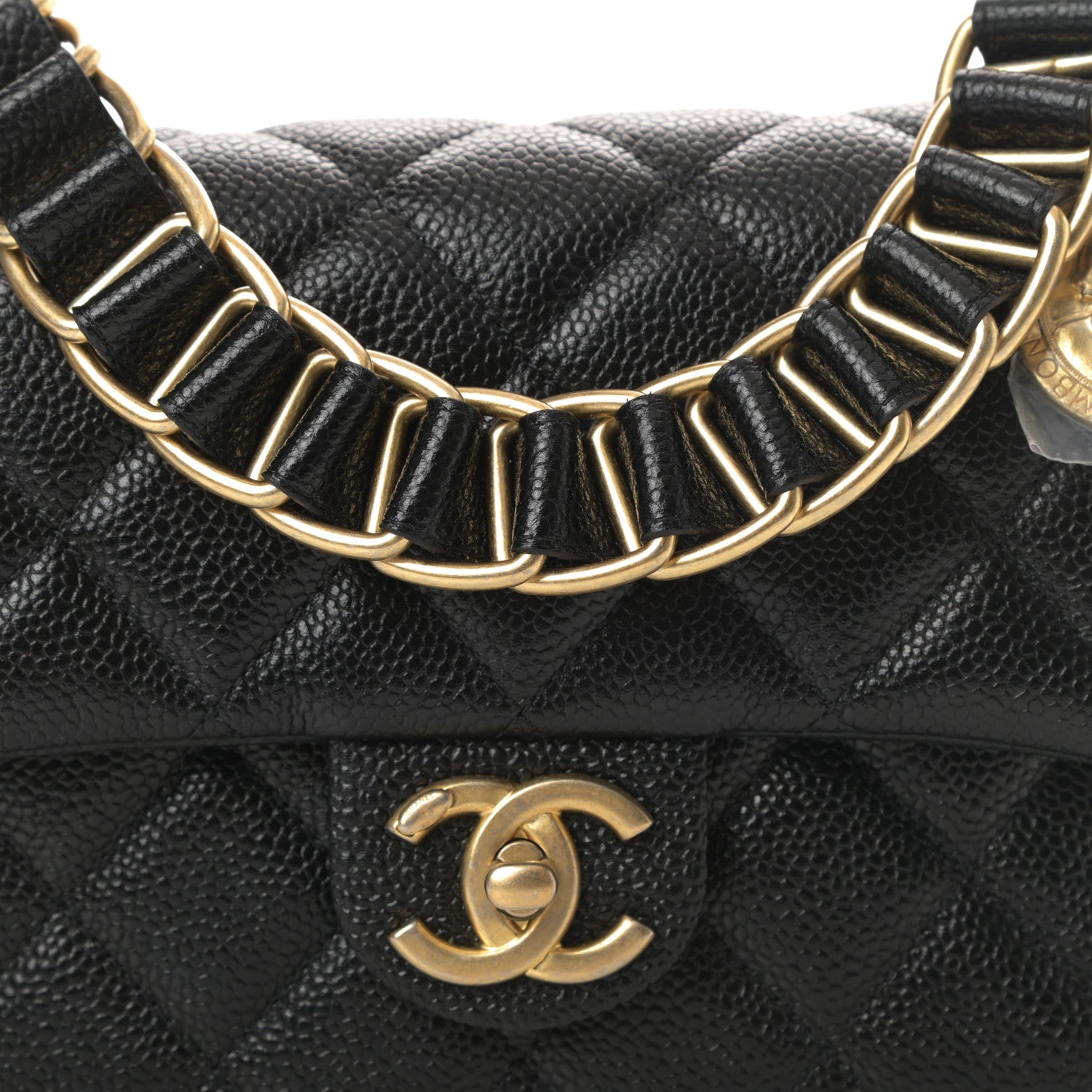 Chanel Caviar Quilted Mini Chain Soul Flap Black 8 of 10