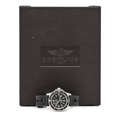 Breitling Stainless Steel Rubber 36mm Superocean II Automatic Watch Black A17312 5 of 5