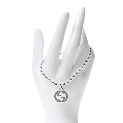 Gucci Sterling Silver Interlocking GG Charm Bracelet 2 of 6