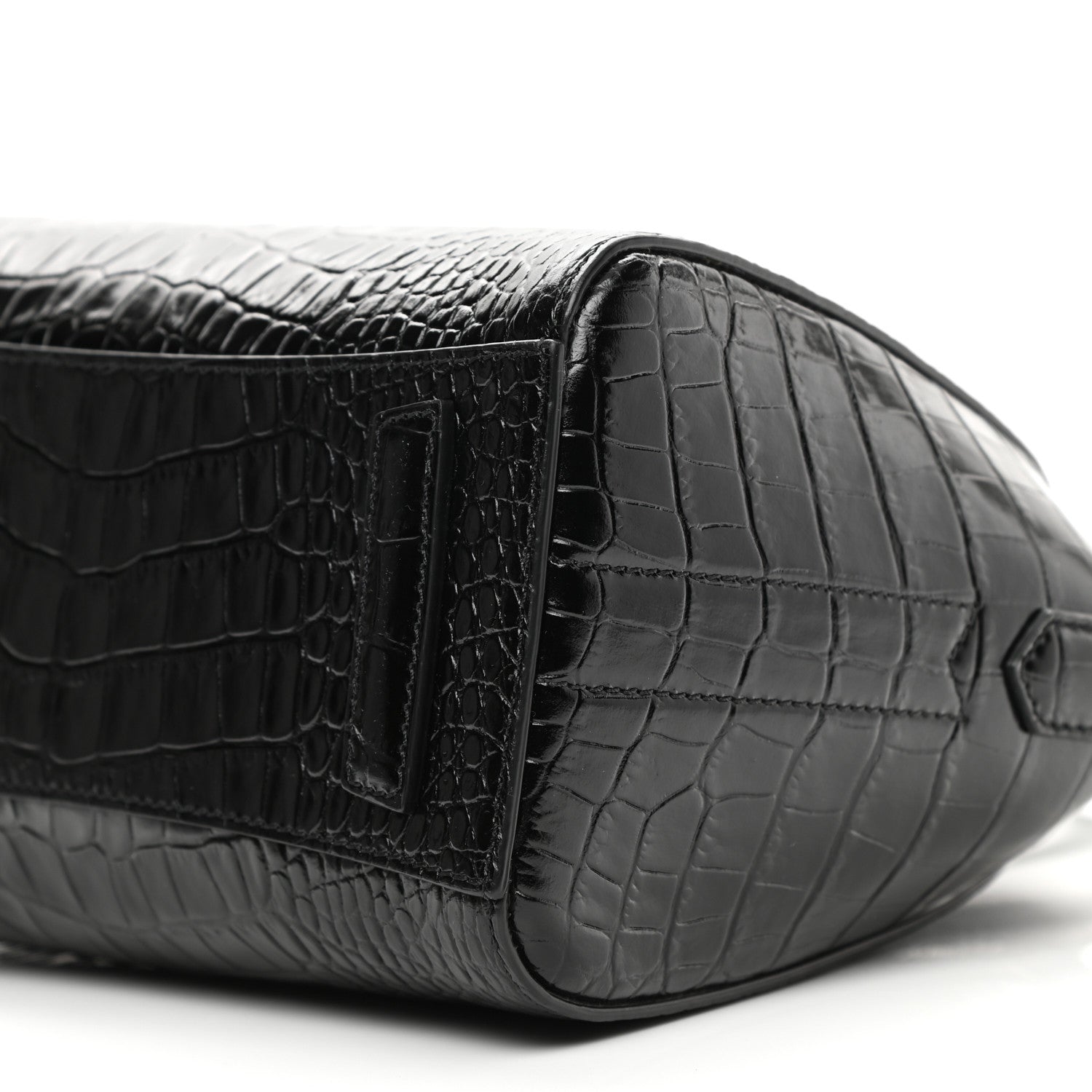 Givenchy Calfskin Crocodile Embossed Mini Antigona Black 10 of 10