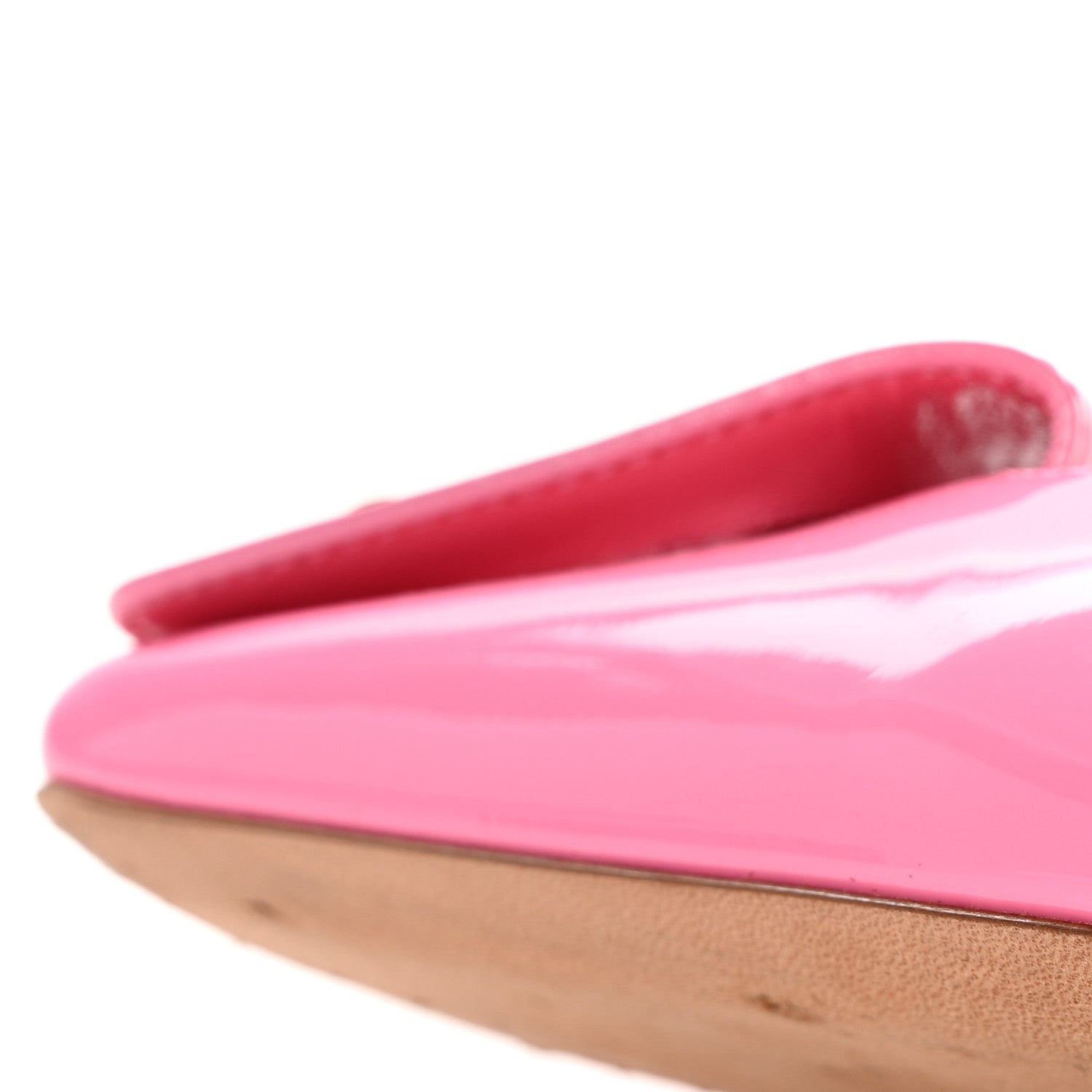 Louis Vuitton Patent Calfskin Shake Slingback Pumps 37.5 Pink 10 of 10