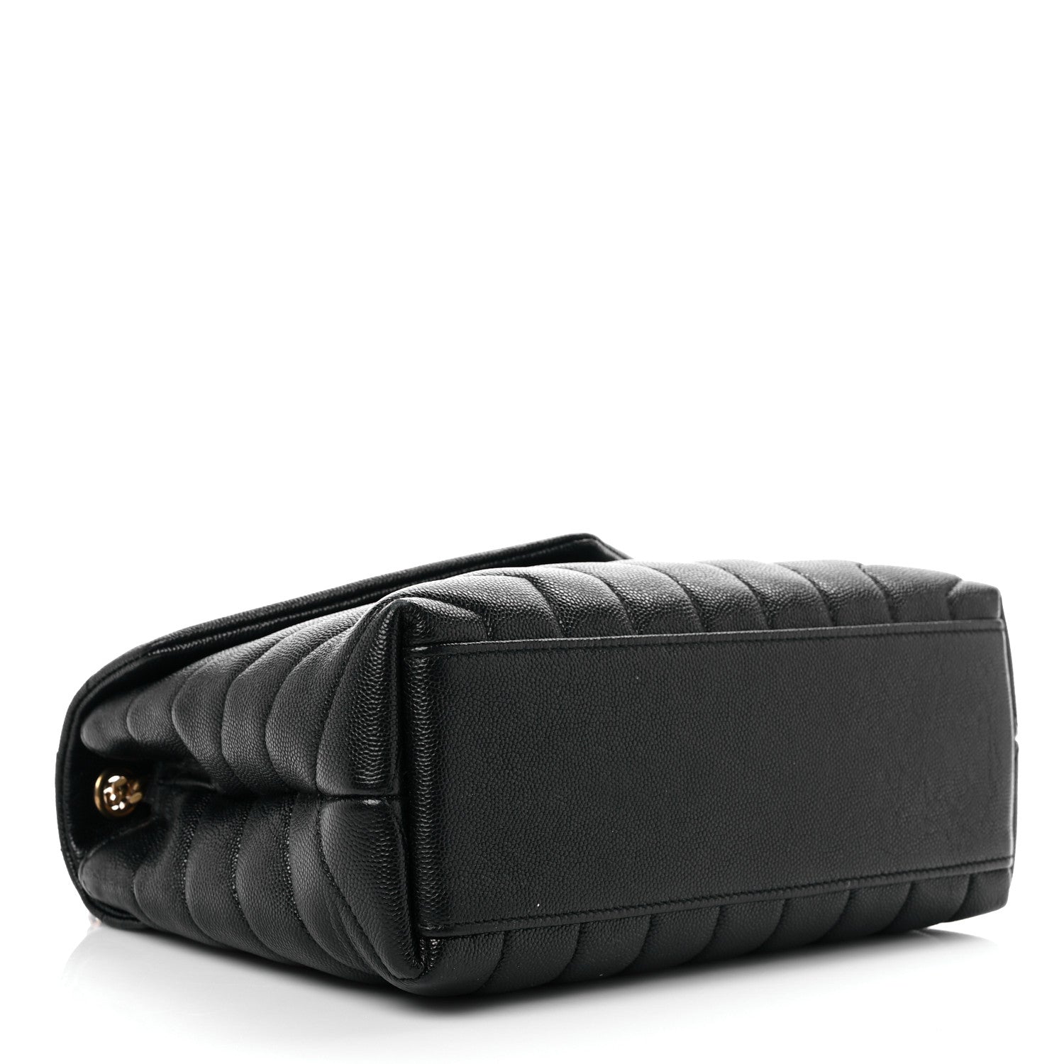Saint Laurent Grain de Poudre Calfskin Y Quilted Monogram Small Loulou Chain Satchel Black 4 of 14
