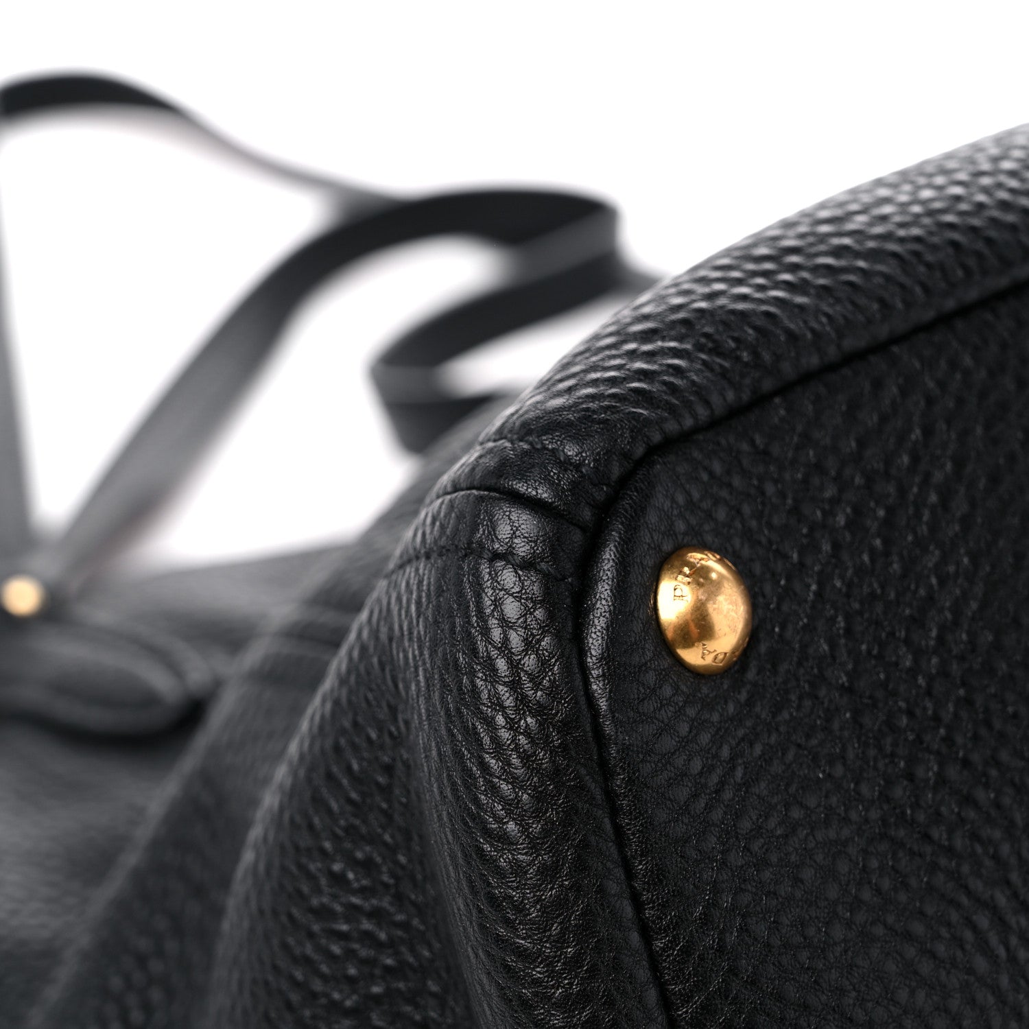 Prada Vitello Daino Shoulder Bag Black 7 of 13