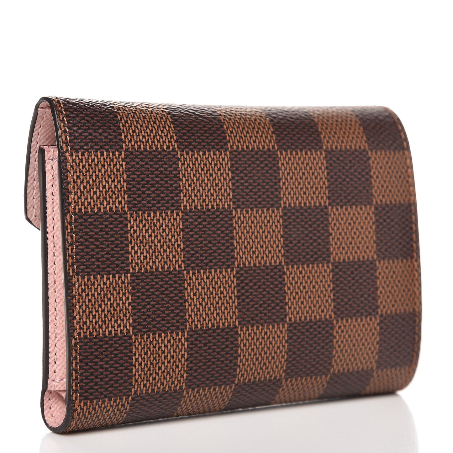 Damier Ebene Victorine Wallet Rose Ballerine