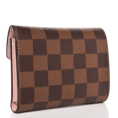 Louis Vuitton Damier Ebene Victorine Wallet Rose Ballerine 3 of 6