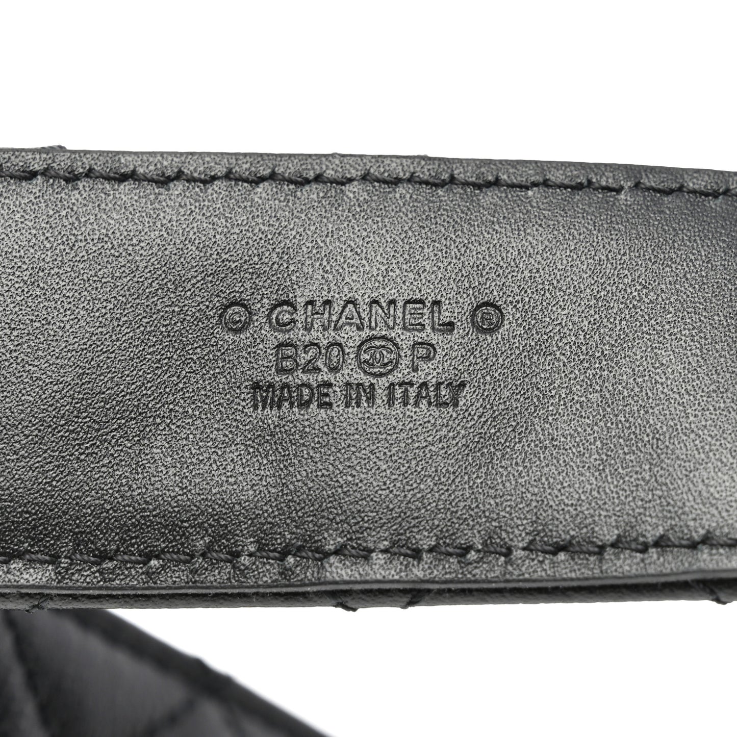 Caviar Quilted CC Chain Belt 80 32 Black