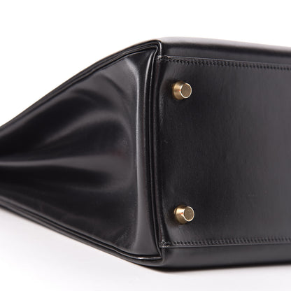 Hermes Box Kelly Retourne 35 Black 9 of 11