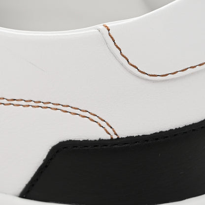 Hermes Calfskin Mens Deep Sneakers 39.5 White Naturel 11 of 12