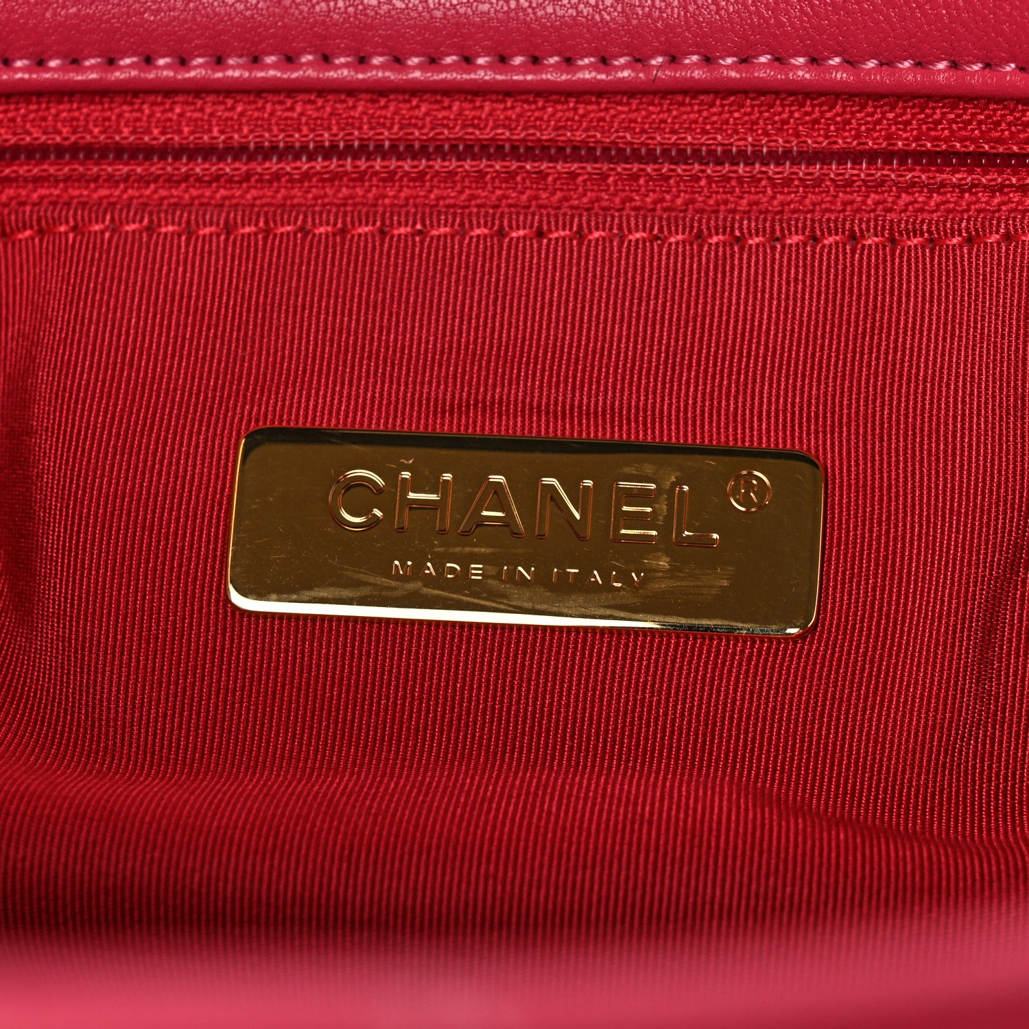 Chanel Lambskin Quilted Large Chanel 19 Flap Dark Pink 6 of 10