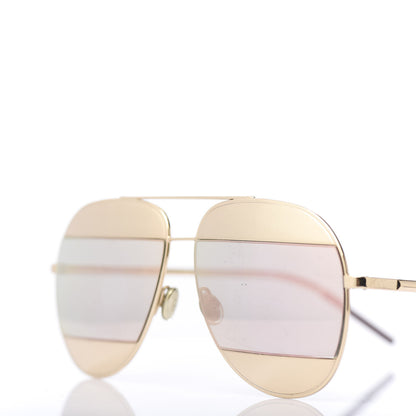 Christian Dior Split 1 Aviator Sunglasses Gold 7 of 8