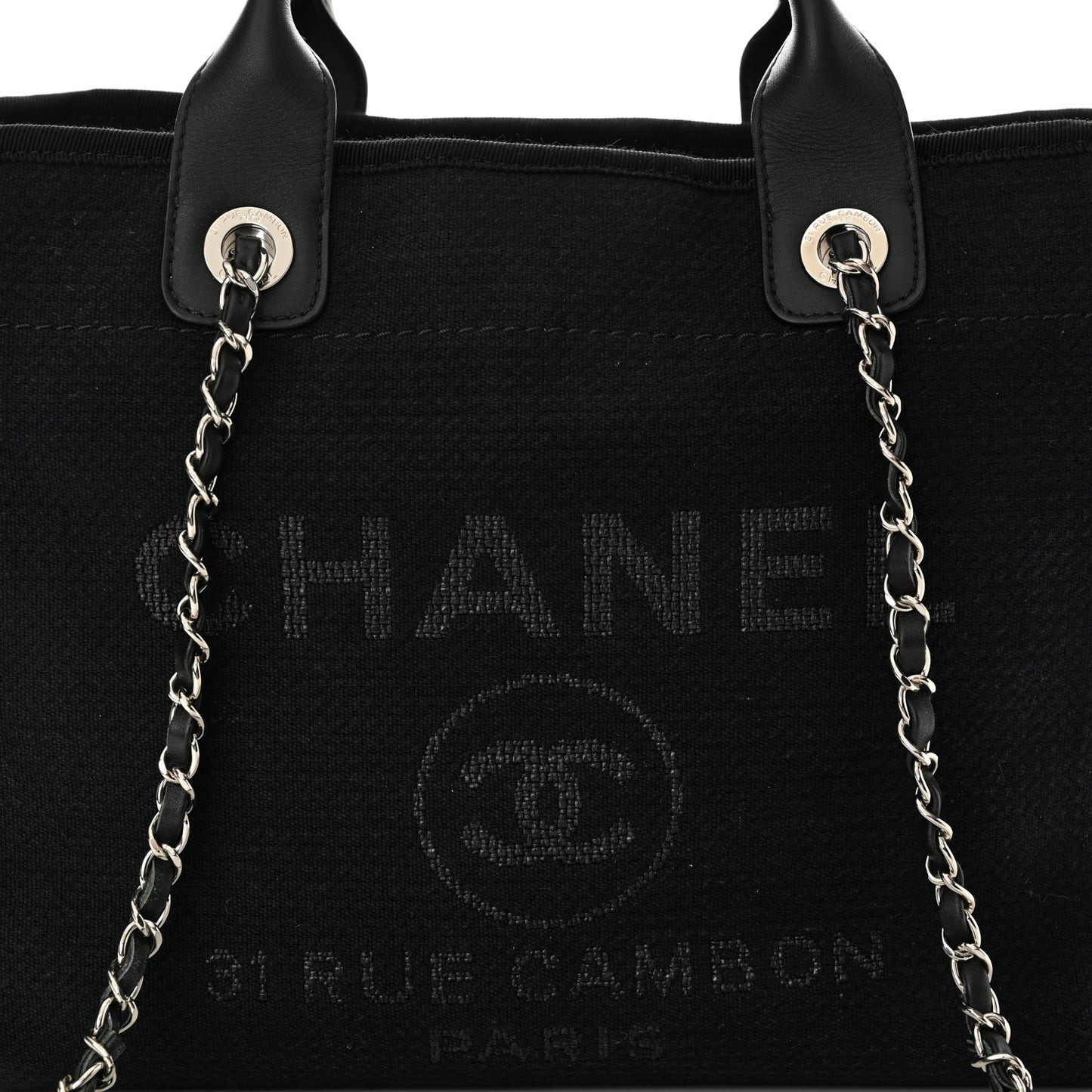 Mixed Fibers Small Deauville Tote Navy Blue