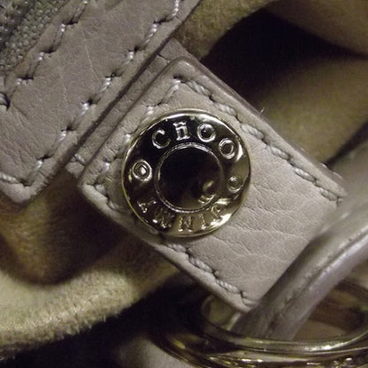 Jimmy Choo Leather Riki Tote Bag Stone 9 of 10