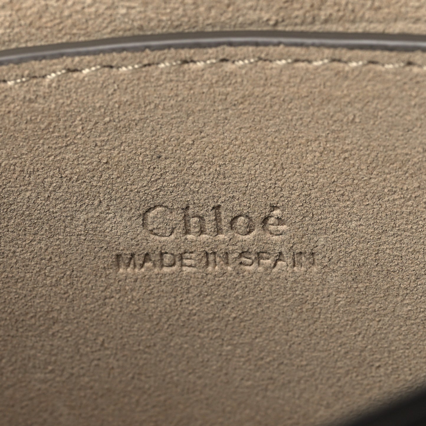 Suede Calfskin Small Faye Shoulder Bag Motty Grey