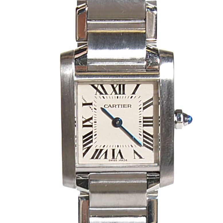 Cartier Stainless Steel 20mm Tank Francaise Quartz Watch 9 of 16