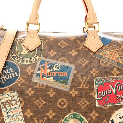 Louis Vuitton Monogram Hotel Labels Speedy Bandouliere 30 8 of 11