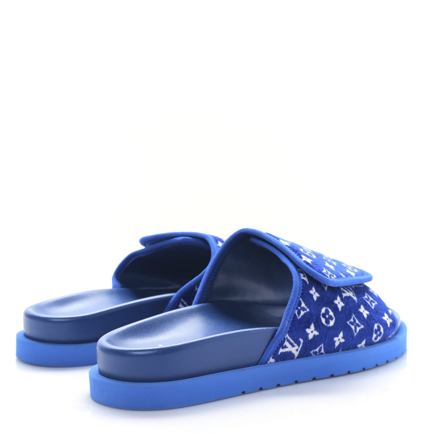 Louis Vuitton Monogram Mens Miami Mules 9 Blue 4 of 8