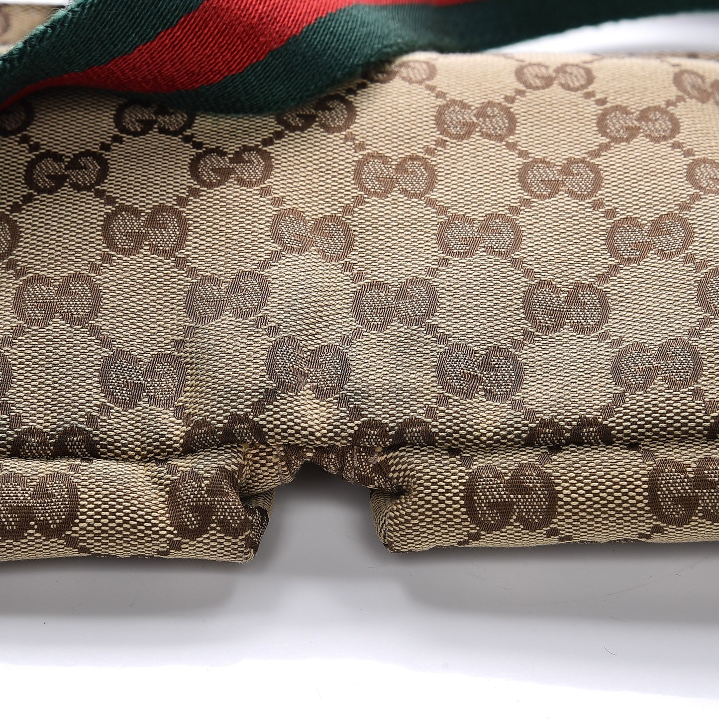 Monogram Web Belt Bag Dark Brown