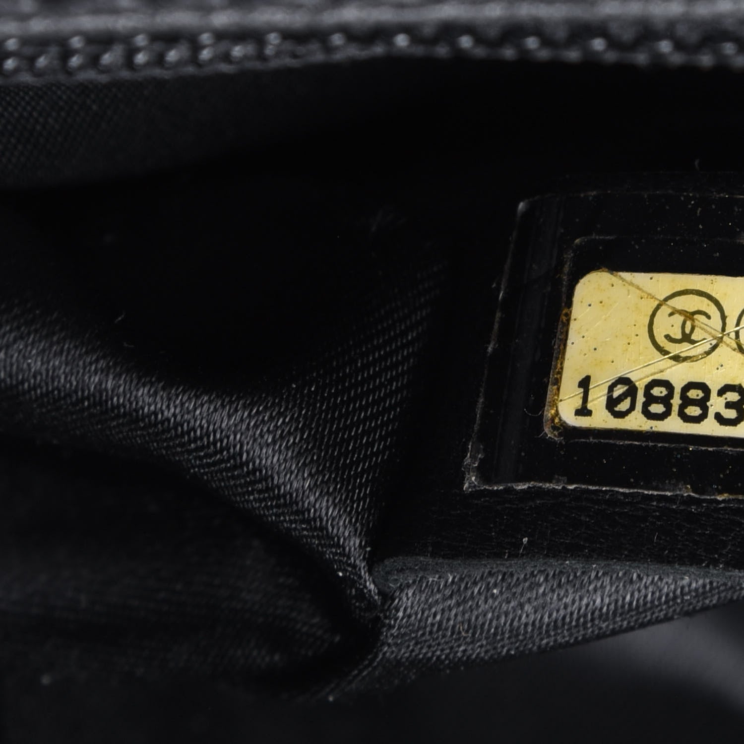 Chanel Velvet Checkered Flap Bag Black 7 of 14