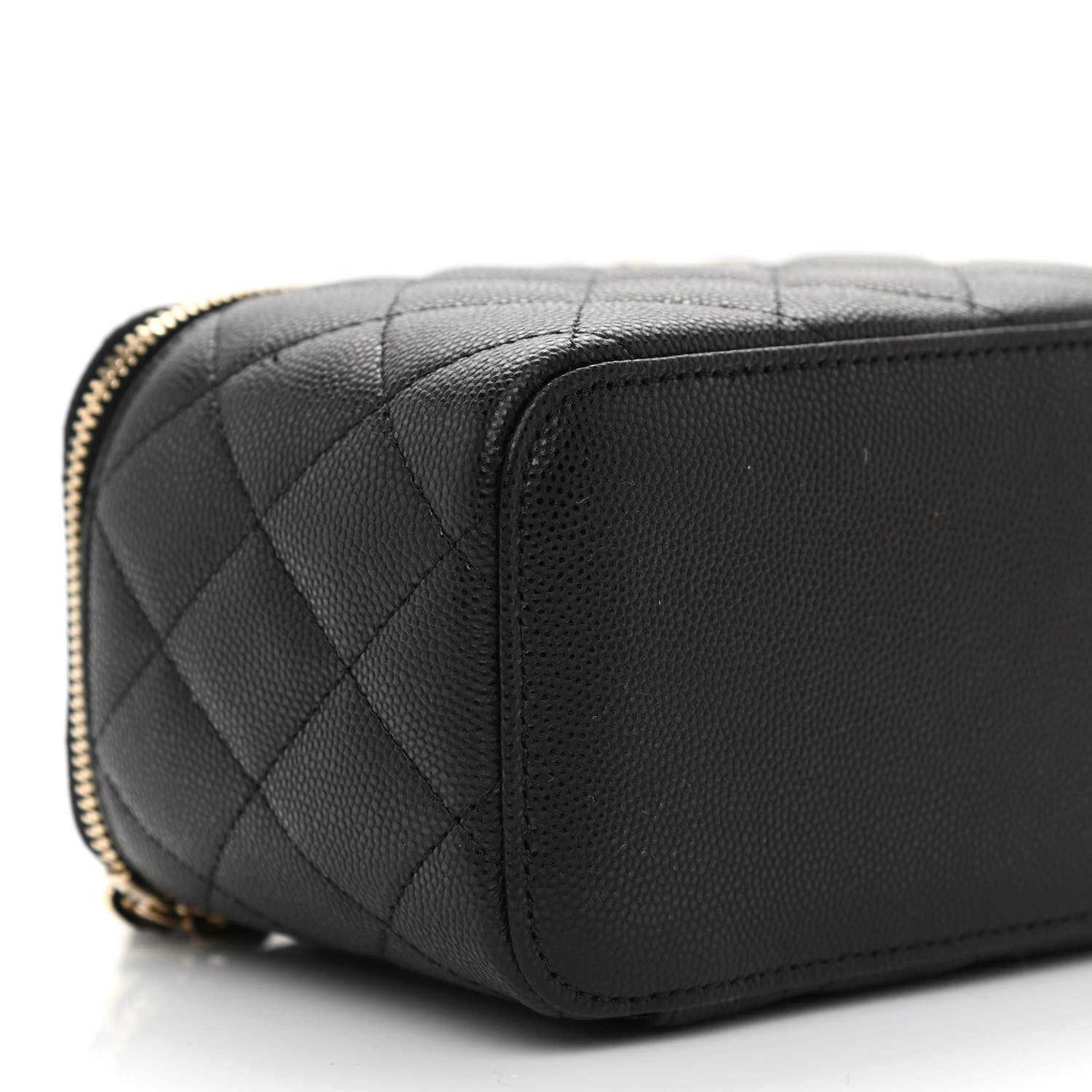 Chanel Caviar Quilted Small Vanity Case With Chain Black 9 of 10