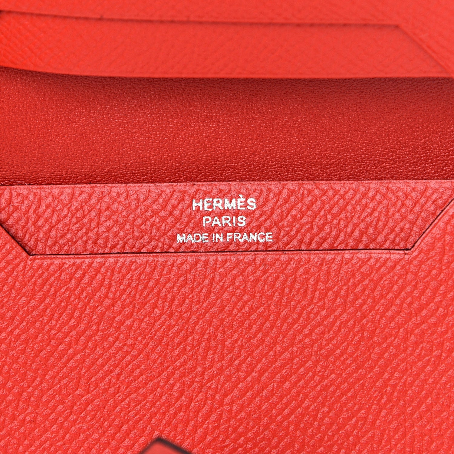 Hermes Epsom Bearn Card Holder Wallet Rouge de Coeur 5 of 7