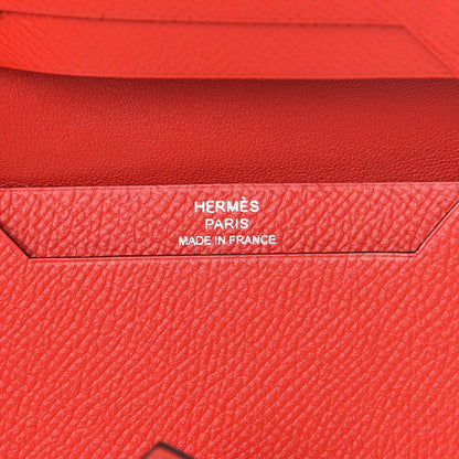 Hermes Epsom Bearn Card Holder Wallet Rouge de Coeur 5 of 7
