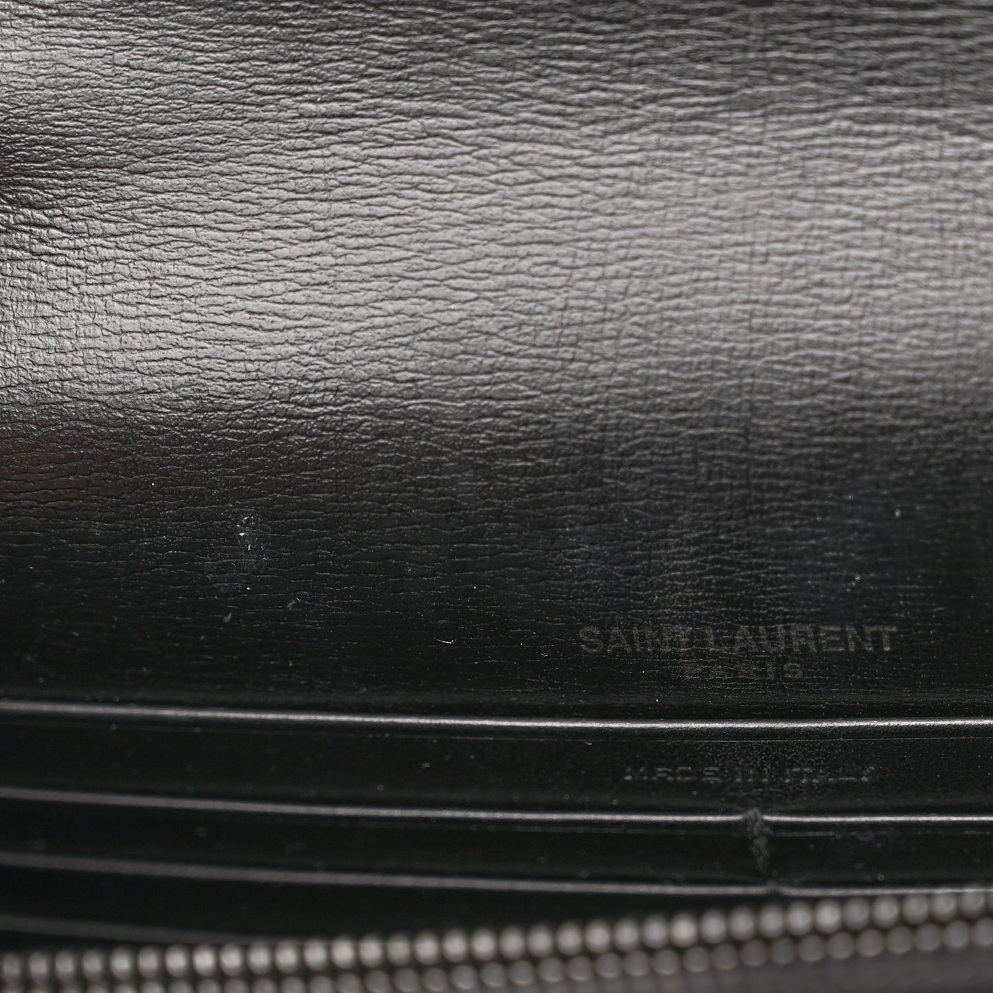 Calfskin Monogram Sunset Chain Wallet Black