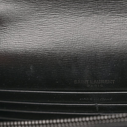 Saint Laurent Calfskin Monogram Sunset Chain Wallet Black 12 of 18