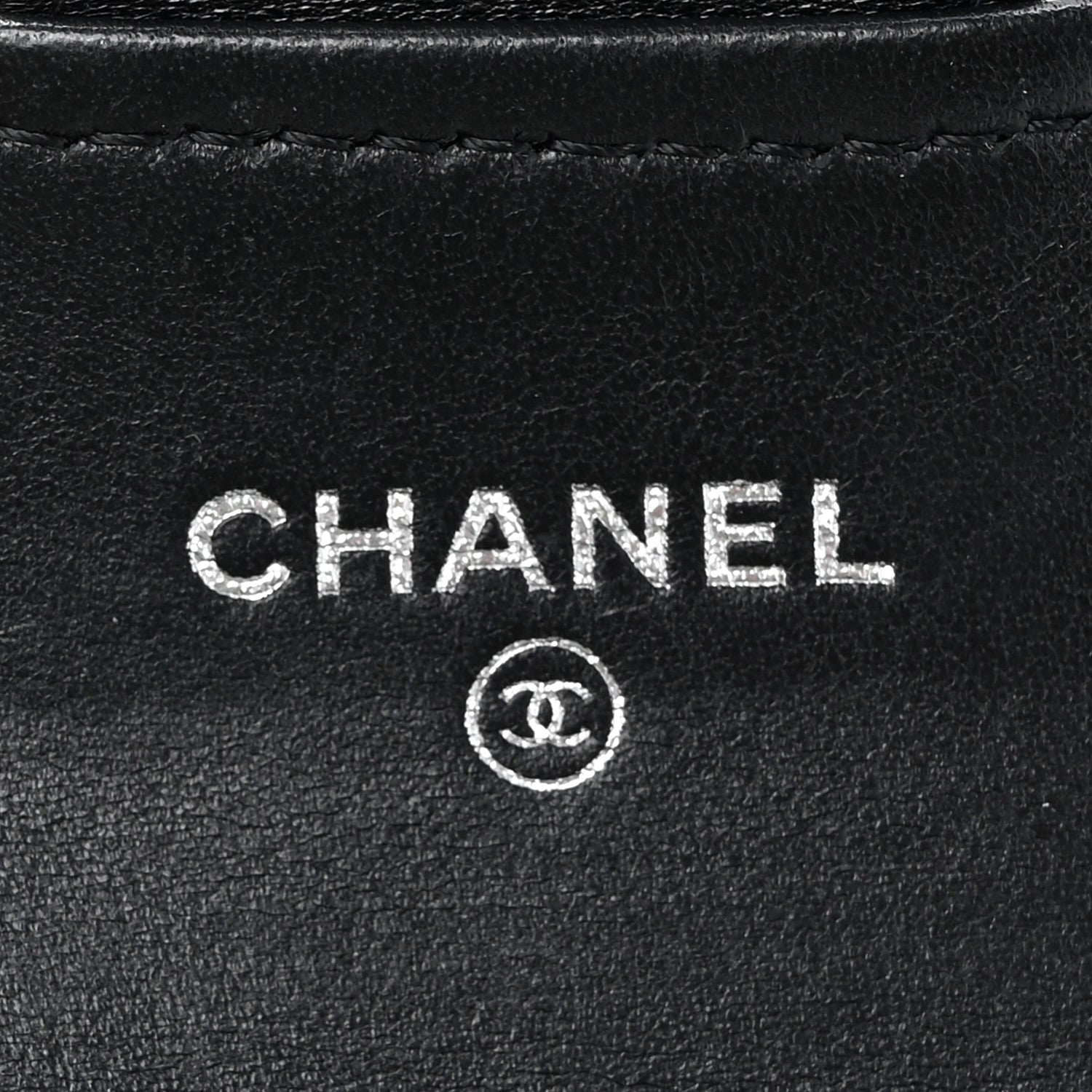 Chanel Lambskin Quilted Flap Card Holder Wallet Black 6 of 13