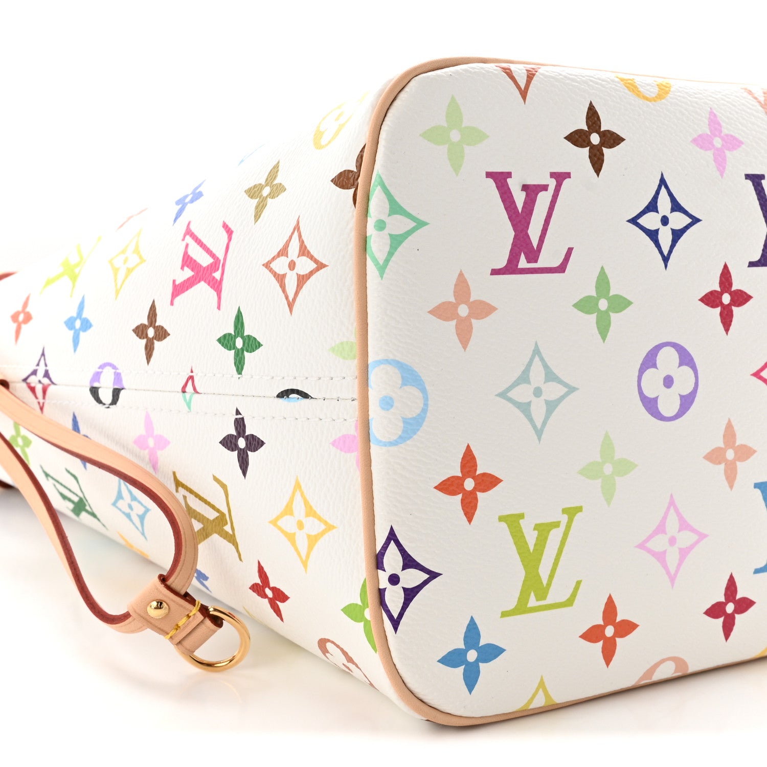 Louis Vuitton LV X TM Monogram Multicolor Neverfull MM White 9 of 10