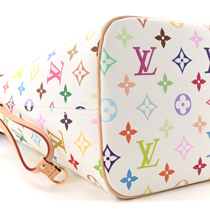 Louis Vuitton LV X TM Monogram Multicolor Neverfull MM White 9 of 10