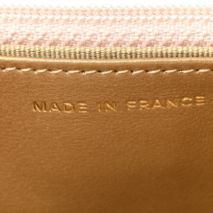 Chanel Lambskin Quilted CC Pearl Crush Wallet on Chain WOC Light Beige 7 of 14