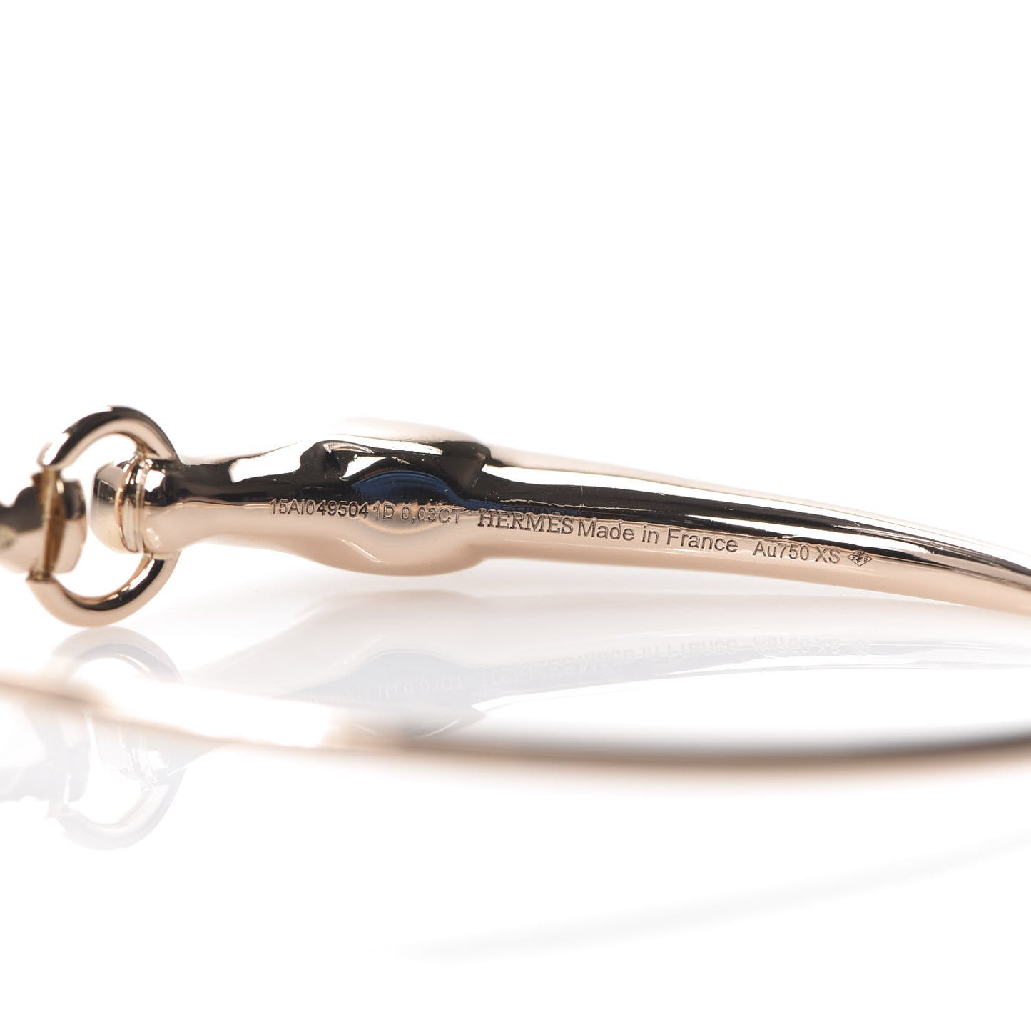 18K Rose Gold Diamond TPM Galop Bracelet XS
