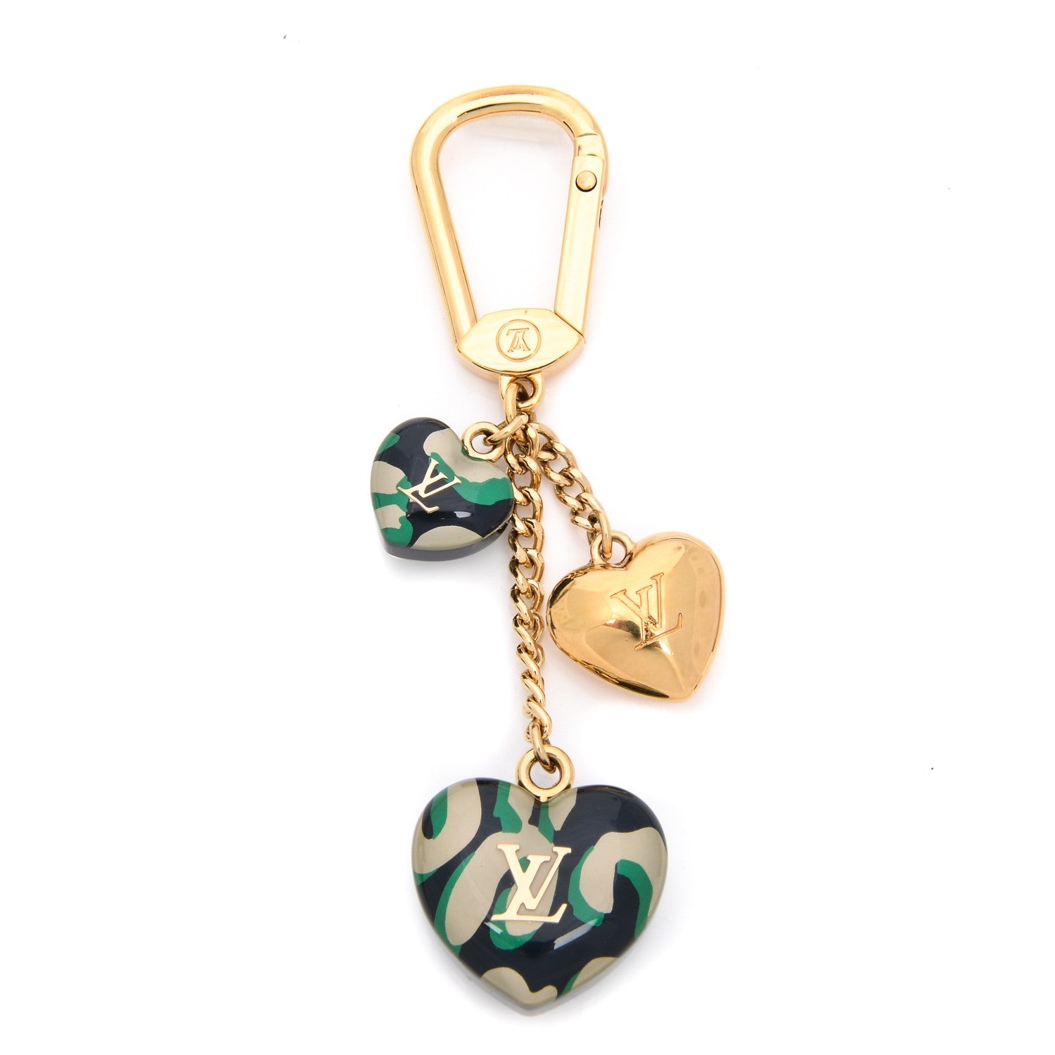 Louis Vuitton Resin Leopard Key Holder Blue Infini 1 of 4