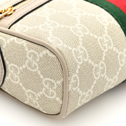 Gucci GG Supreme Monogram Textured Dollar Calfskin Mini Ophidia Shoulder Bag Beige Mystic White Oatmeal 8 of 9