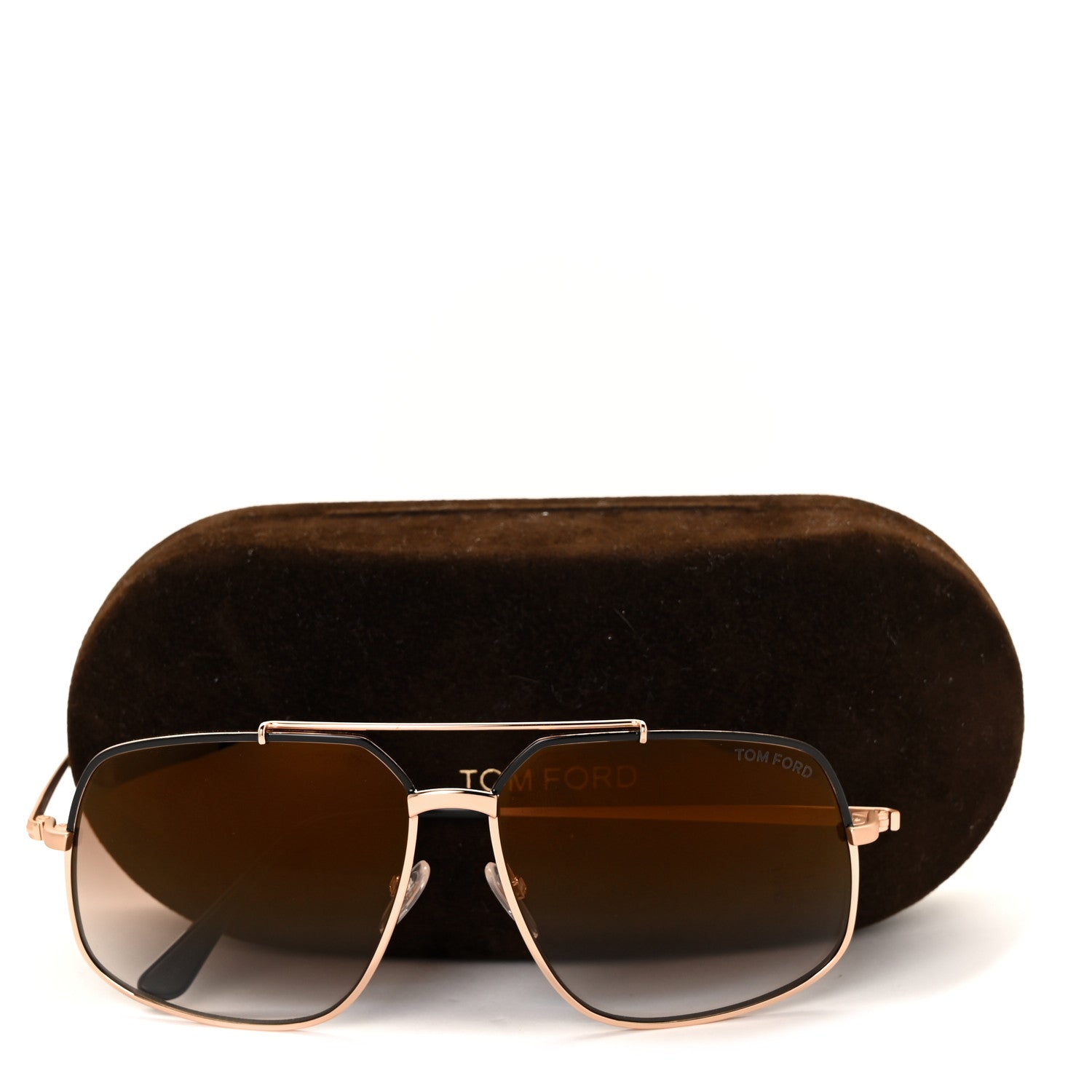Tom Ford Ronnie Aviator Sunglasses TF439 Brown 1012535 – FASHIONPHILE