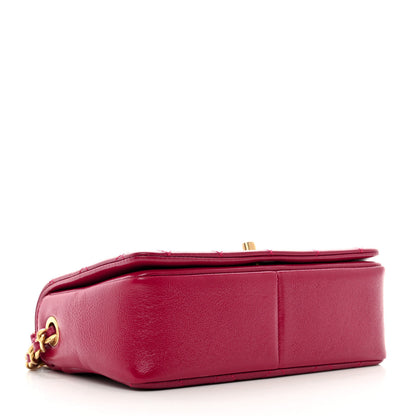 Chanel Caviar Quilted Small Fashion Therapy Flap Bag Dark Pink 4 of 10