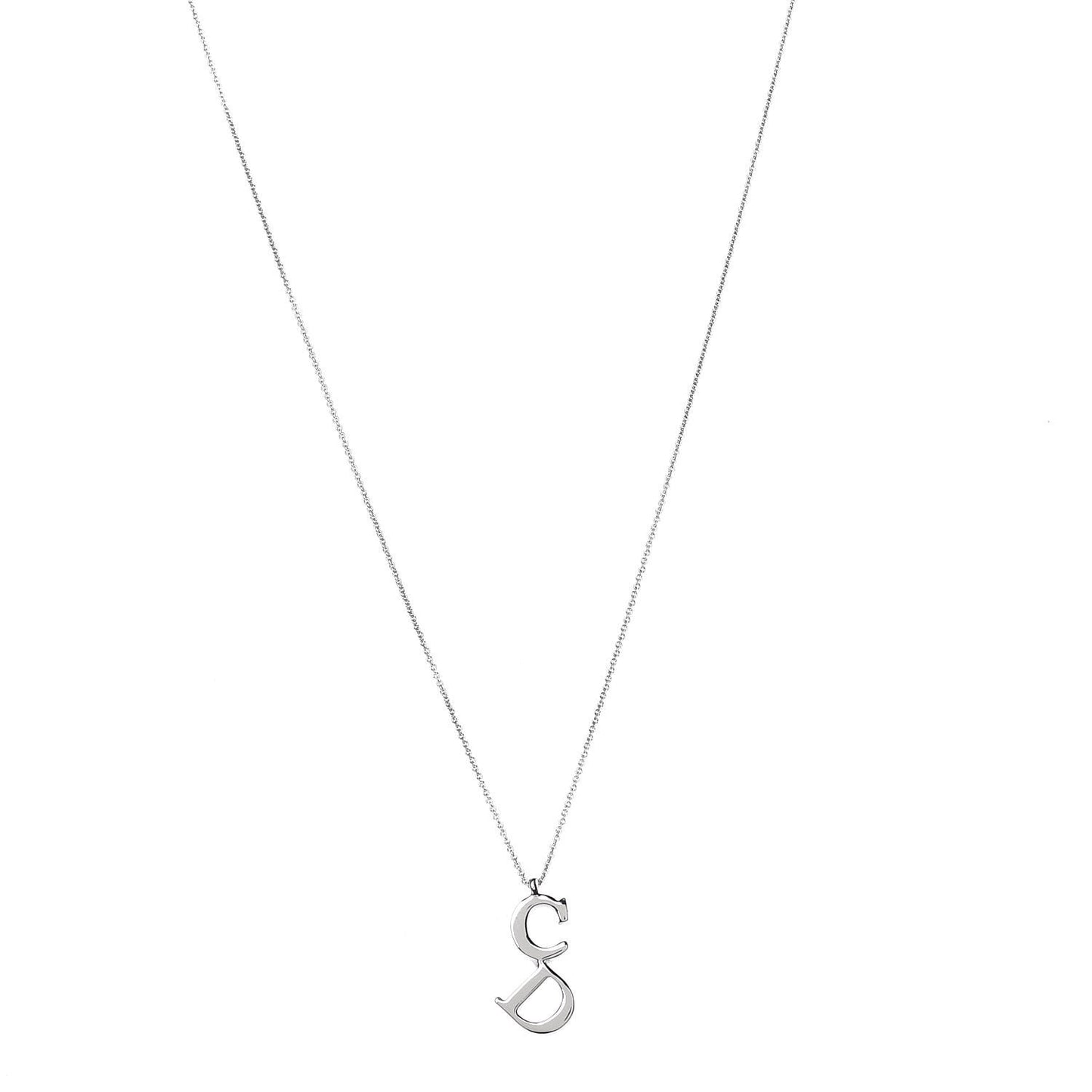 Metal CD Necklace Silver