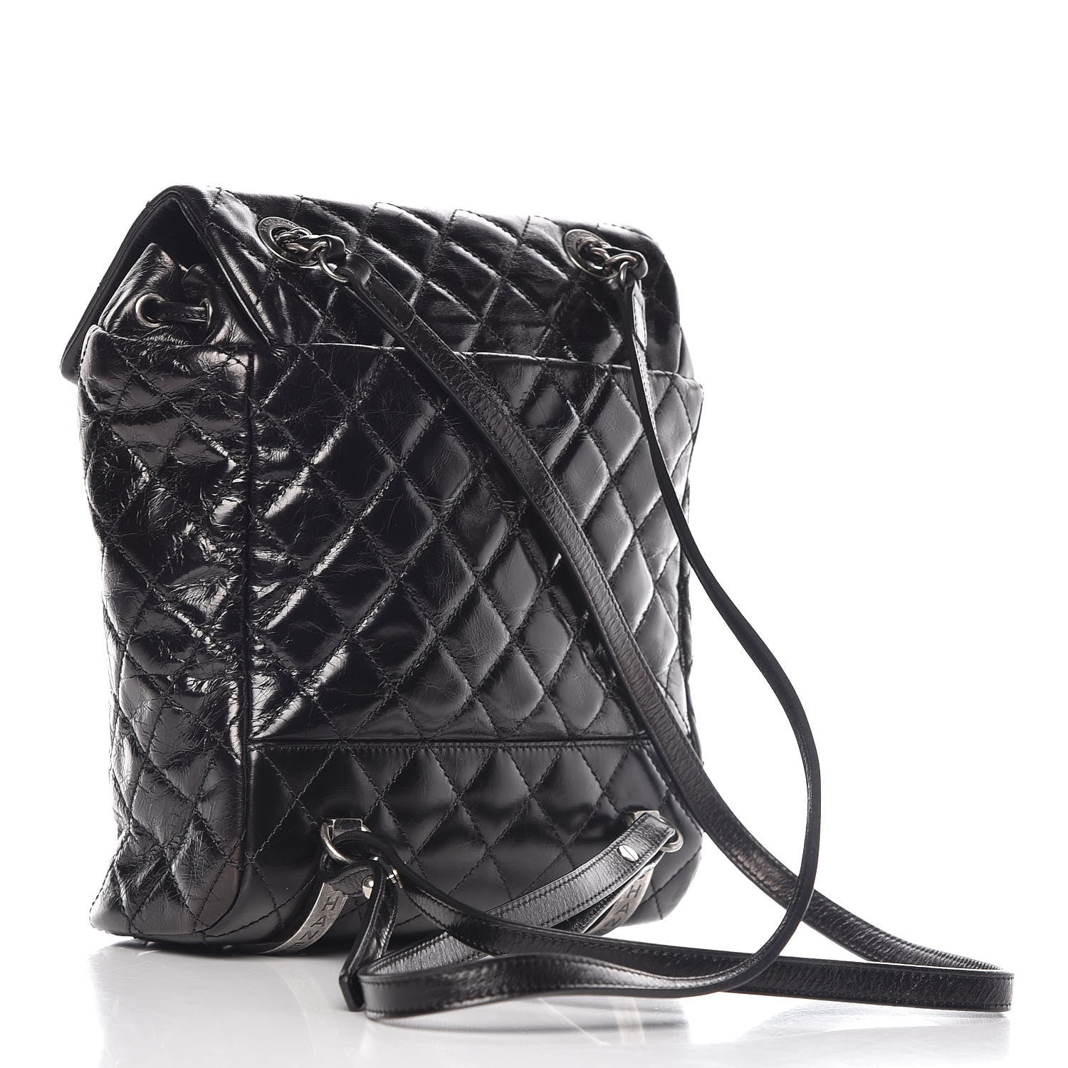 Chanel Glazed Calfskin Quilted Small Salzburg Mountain Backpack Black 3 of 10