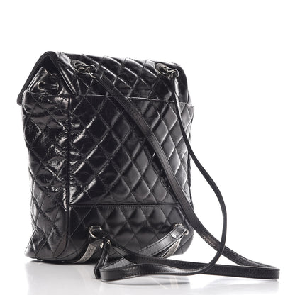 Chanel Glazed Calfskin Quilted Small Salzburg Mountain Backpack Black 3 of 10