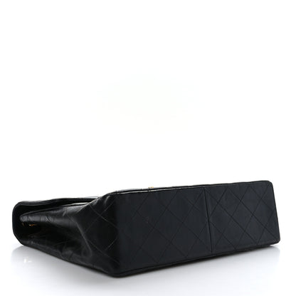 Chanel Lambskin Quilted Jumbo Single Flap Black 4 of 9