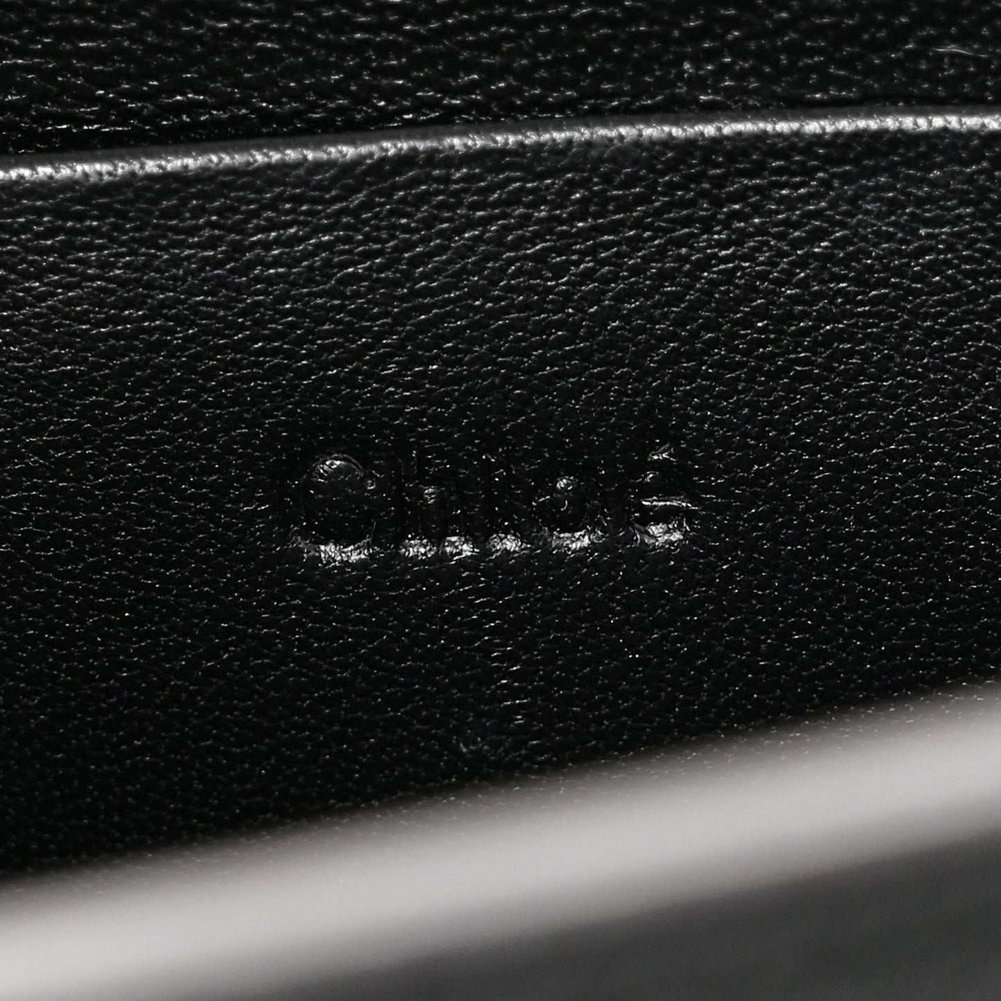 Calfskin Small Nile Bracelet Minaudiere Bag Black