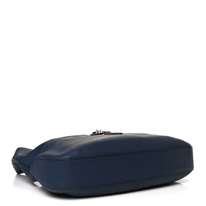 Gucci Soft Grained Calfskin Large Jackie Hobo Classic Blue Marine 3 of 11